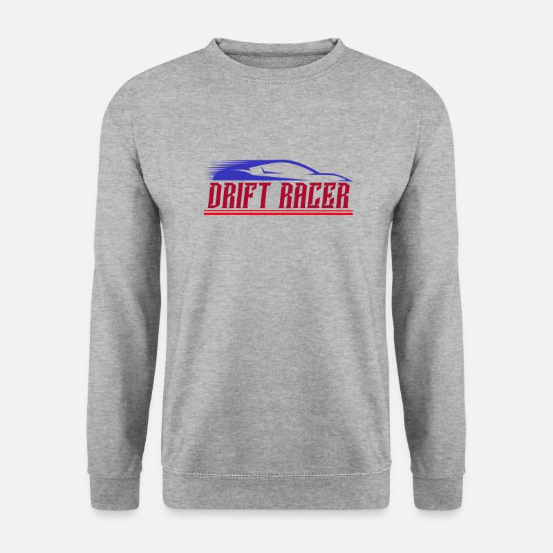 Drift Racer - Unisex Pullover - Weißgrau meliert