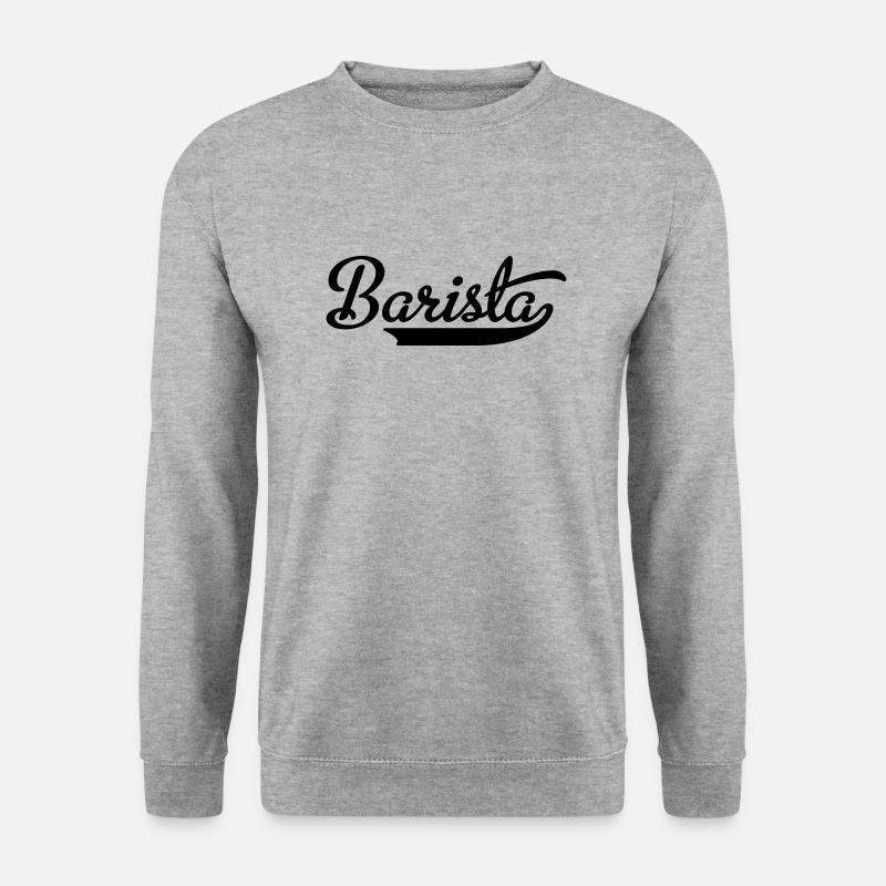 Barista - Unisex Pullover - Weißgrau meliert