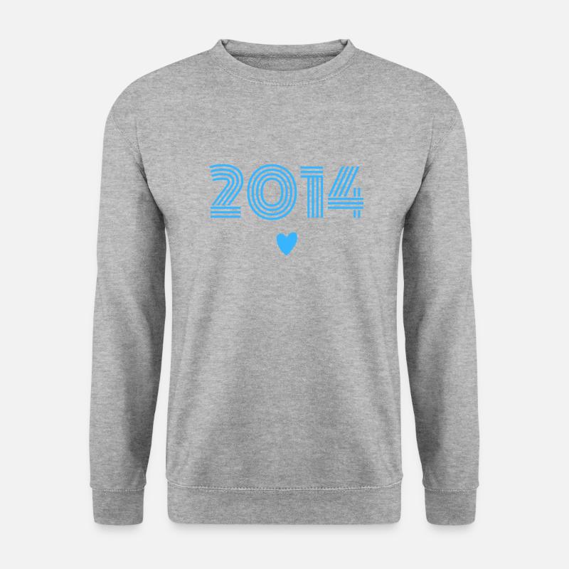 Jahrgang 2014 Junge - Unisex Pullover - Weißgrau meliert