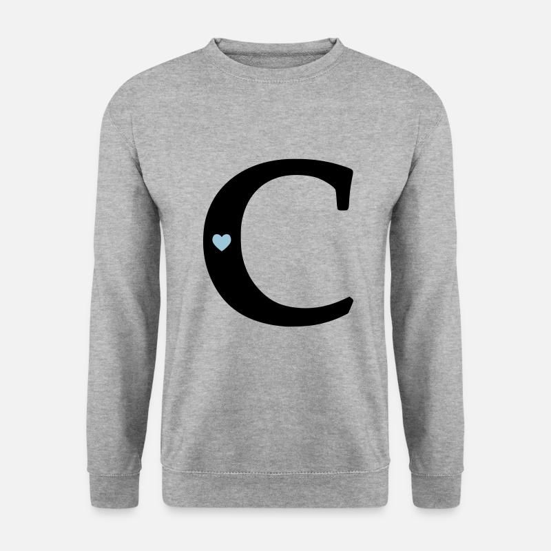 point (c) initial point - Unisex Sweatshirt - salt & pepper