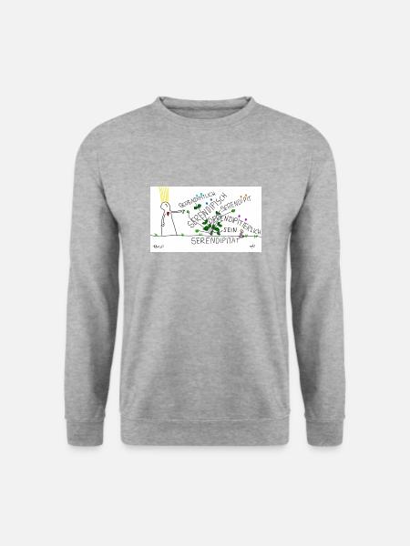 Serendipity - Unisex Pullover - Weißgrau meliert