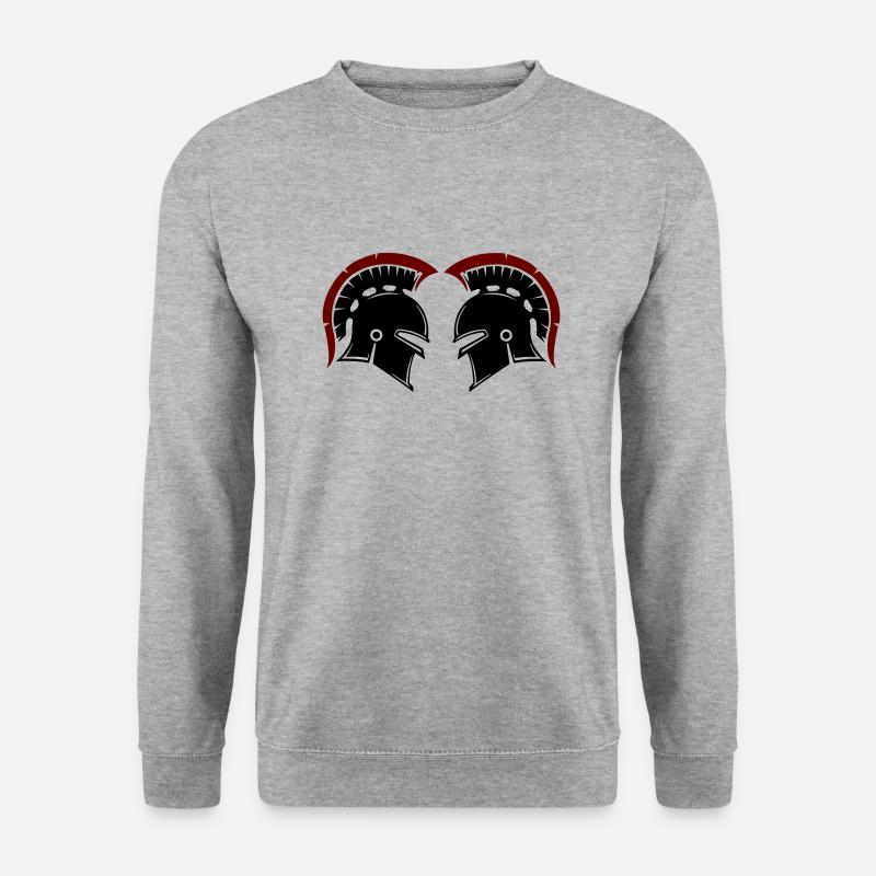 spartaner 2 - Unisex Pullover - Weißgrau meliert