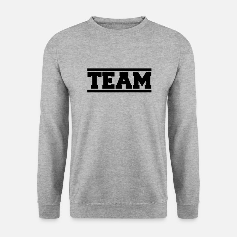 team - Unisex Pullover - Weißgrau meliert