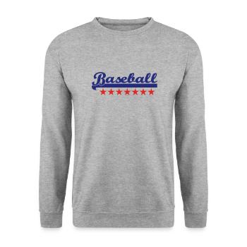 base-ball - Sweat-shirt Unisexe - gris chiné - Devant - Alina (178cm) & Michal (187cm)
