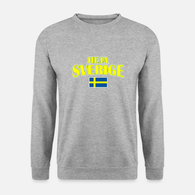Heja Sverige - Unisex Pullover - Weißgrau meliert