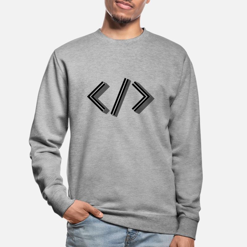 Retro Bracket's - Full Stack Developer HTML XML Unisex Sweatshirt