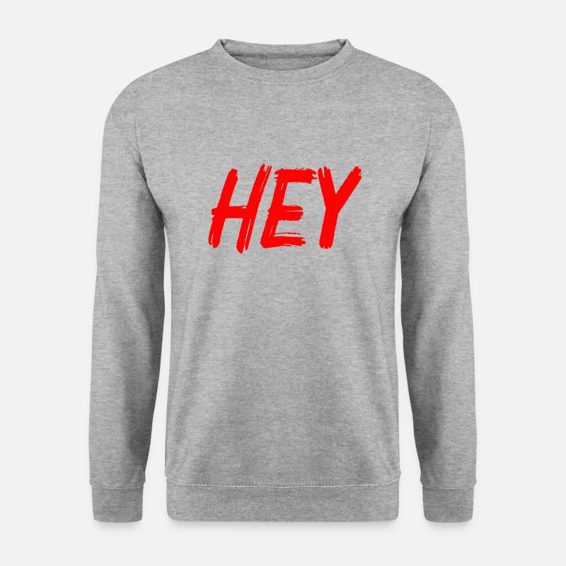 HEY - Unisex Pullover - Weißgrau meliert