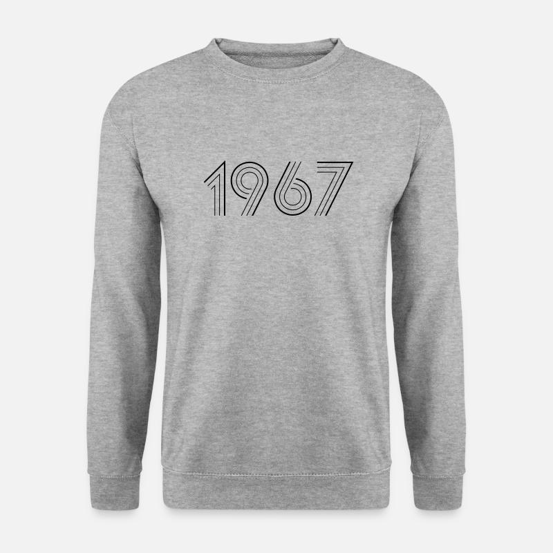 1967 - Unisex Pullover - Weißgrau meliert