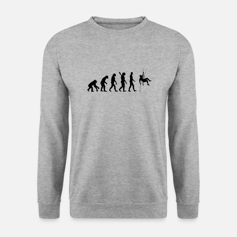 climbing - Unisex Pullover - Weißgrau meliert