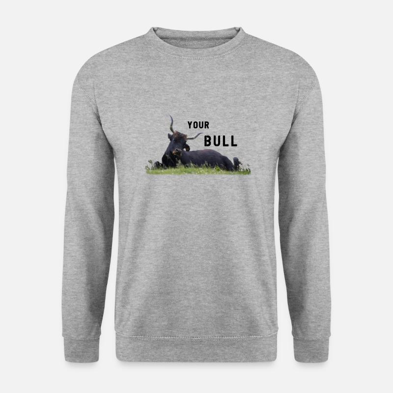Bulle Polizist dein Bulle - Unisex Pullover - Weißgrau meliert