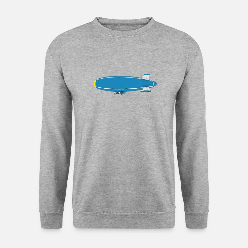 Airship, Zeppelin, Side View - Unisex Sweatshirt - salt & pepper