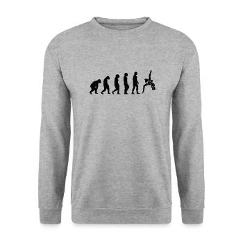 Cheerleader Cadeau Cheerleading Cheerleading Cheerleader - Sweat-shirt Unisexe - gris chiné - Devant - Alina (178cm) & Michal (187cm)