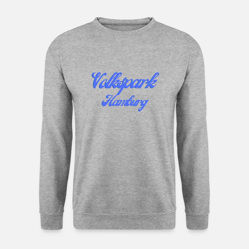Volkspark Hamburg Blau - Unisex Pullover - Weißgrau meliert