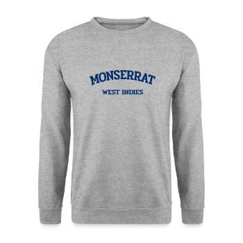 Monserrat - Plymouth - Caribbean - West Indies - Unisex Sweatshirt - salt & pepper - Front - Alina (178cm) & Michal (187cm)