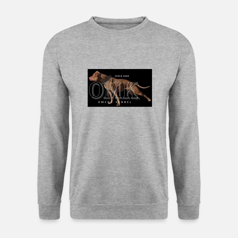 OMK Logo - Unisex Pullover - Weißgrau meliert