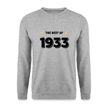 Best of 1933 - Unisex Sweatshirt - salt & pepper - Front - Alina (178cm) & Michal (187cm)