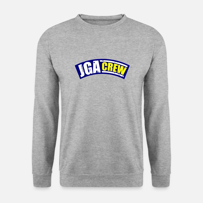 Jga Crew - Unisex Pullover - Weißgrau meliert