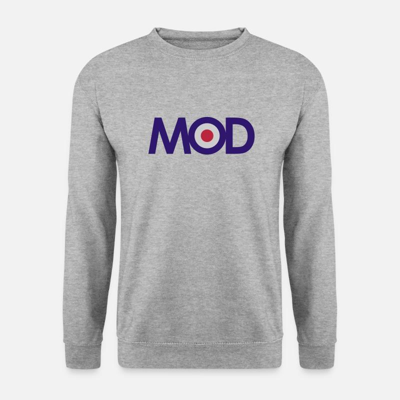 Mod - Unisex Pullover - Weißgrau meliert