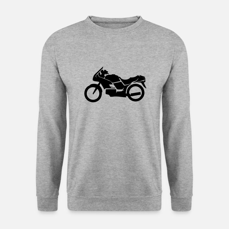 Motorrad, Motorräder - Unisex Pullover - Weißgrau meliert