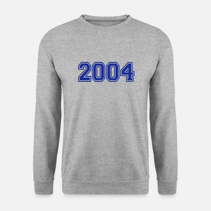 2004 - Unisex Pullover - Weißgrau meliert