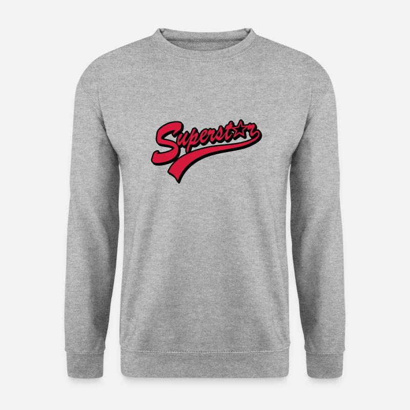 superstar - Unisex Pullover - Weißgrau meliert