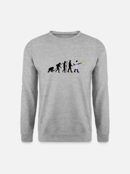 evolution_backer_122013_b_3c - Unisex Pullover - Weißgrau meliert