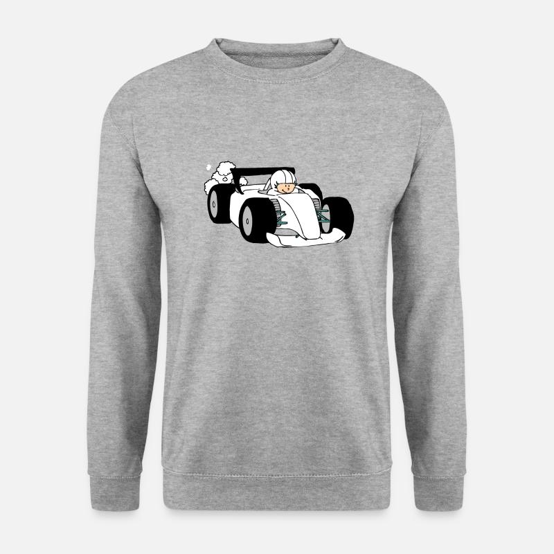 Formula Race car - Unisex Pullover - Weißgrau meliert