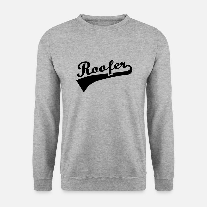 Dachdecker - Unisex Pullover - Weißgrau meliert