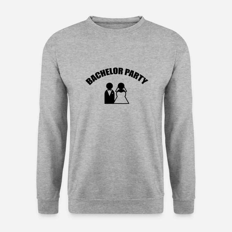 Bachelor Party - Wedding - Unisex Pullover - Weißgrau meliert