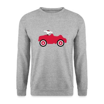 toy car kids fun roll toddler baby - Unisex Sweatshirt - salt & pepper - Front - Alina (178cm) & Michal (187cm)