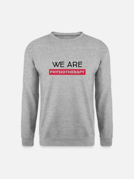 Krankengymnast / Krankengymnastin / Physio / - Unisex Pullover - Weißgrau meliert