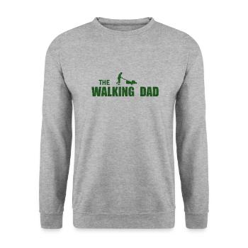 Le père de La Walking - Sweat-shirt Unisexe - gris chiné - Devant - Alina (178cm) & Michal (187cm)