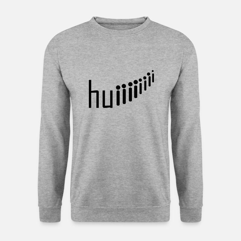 Rollercoaster Achterbahn - Unisex Pullover - Weißgrau meliert