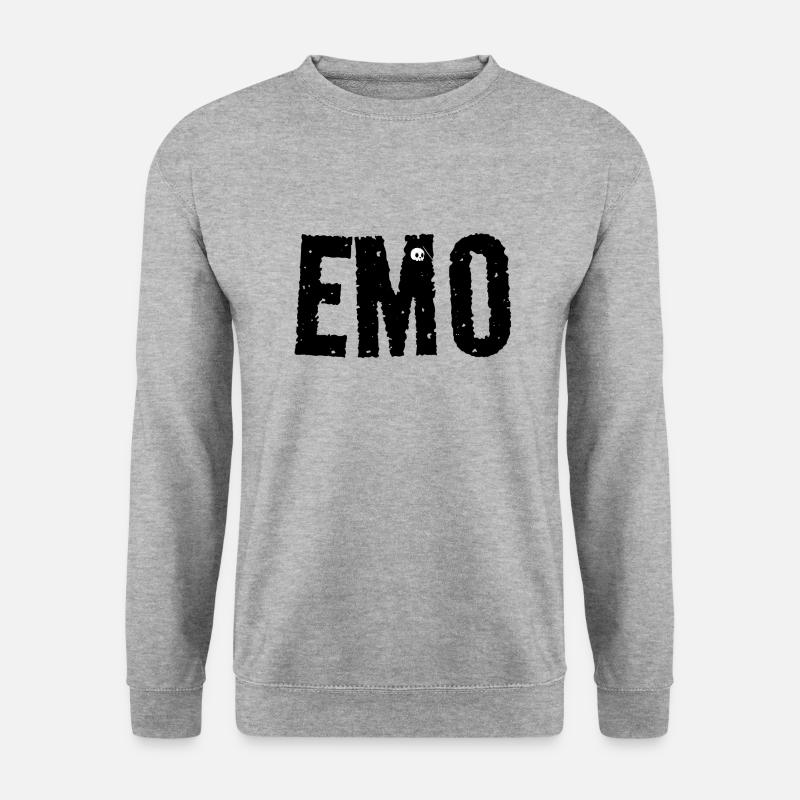 Emo - Unisex Pullover - Weißgrau meliert