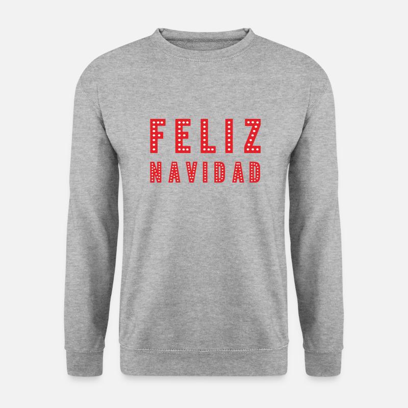 Feliz Navidad - Unisex Pullover - Weißgrau meliert