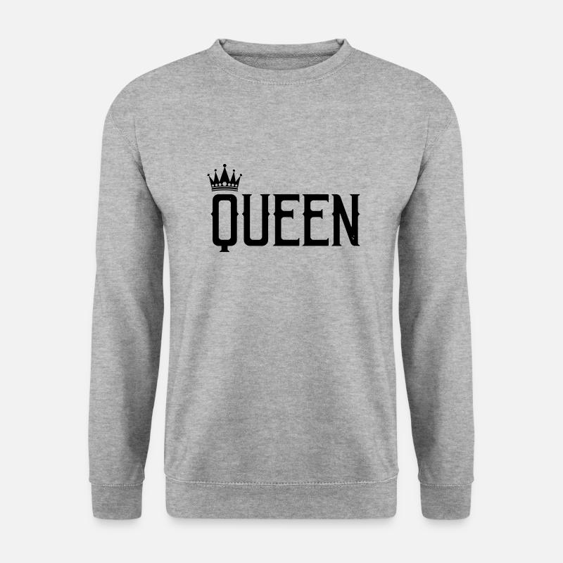 queen - Unisex Pullover - Weißgrau meliert