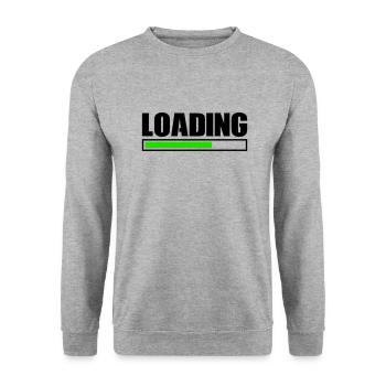 Chargement - Sweat-shirt Unisexe - gris chiné - Devant - Alina (178cm) & Michal (187cm)