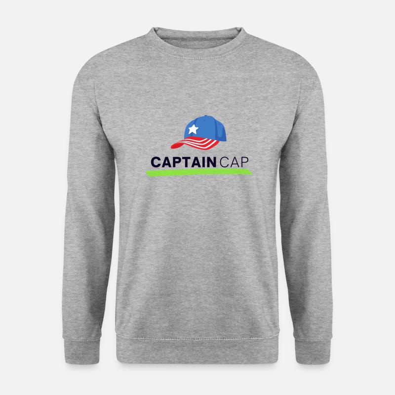 CaptainCap - Unisex Pullover - Weißgrau meliert