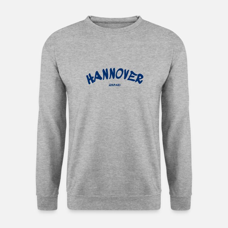 Hannover - Deutschland - Germany - Unisex Pullover - Weißgrau meliert