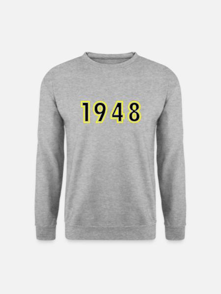 1948 Year Birthday - Unisex Sweatshirt - salt & pepper