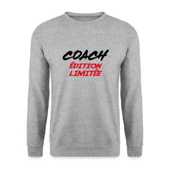 COACH Limited Edition - Unisex Sweatshirt - salt & pepper - Front - Alina (178cm) & Michal (187cm)