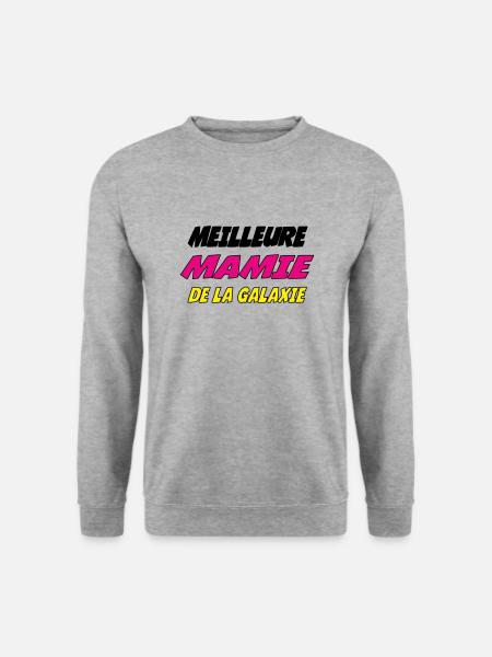 BESTE OMA DER GALAXIE - Unisex Pullover - Weißgrau meliert