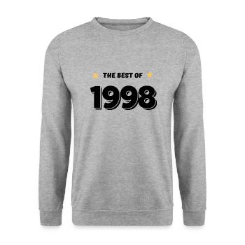 Das Beste aus 1998 - Unisex Pullover - Weißgrau meliert - Vorne - Alina (178cm) & Michal (187cm)