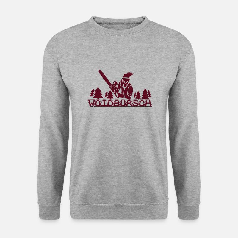 Woidbursch - Unisex Pullover - Weißgrau meliert