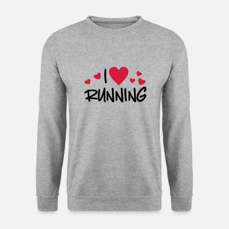run - Unisex Sweatshirt - salt & pepper