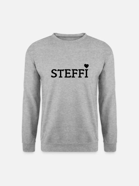 steffi_1 - Unisex Pullover - Weißgrau meliert
