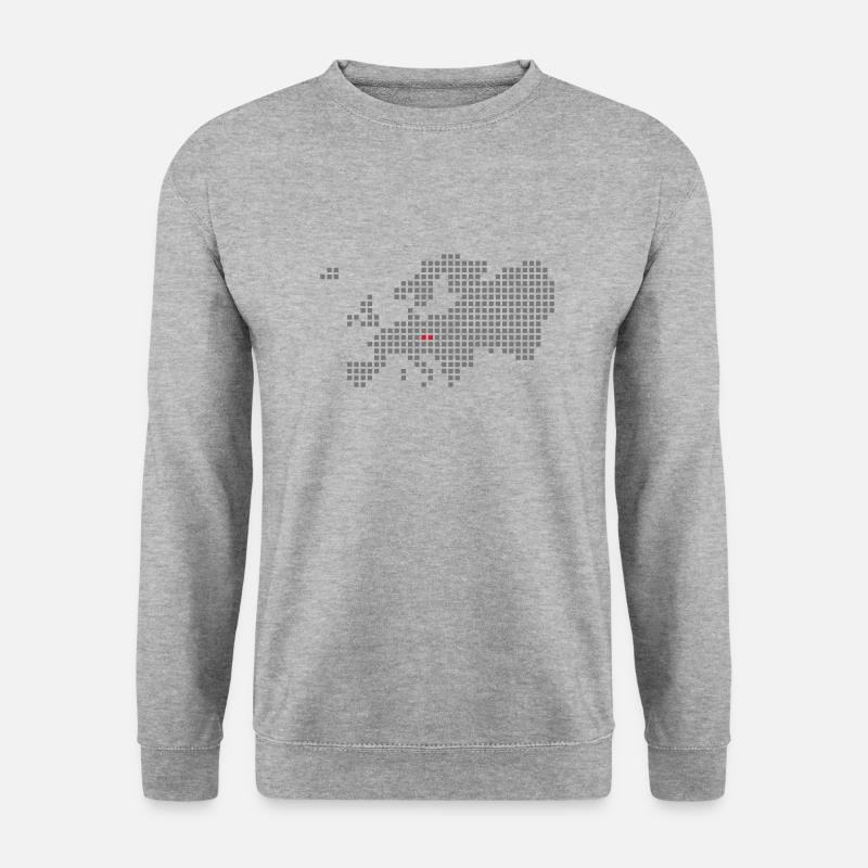 Tschechien - Unisex Pullover - Weißgrau meliert