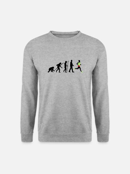 evolution_laufer_102012_a_3c - Sweat-shirt Unisexe - gris chiné