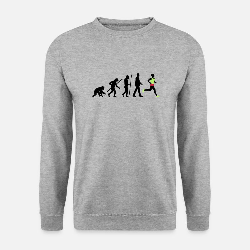 evolution_laufer_102012_a_3c - Unisex Sweatshirt - salt & pepper