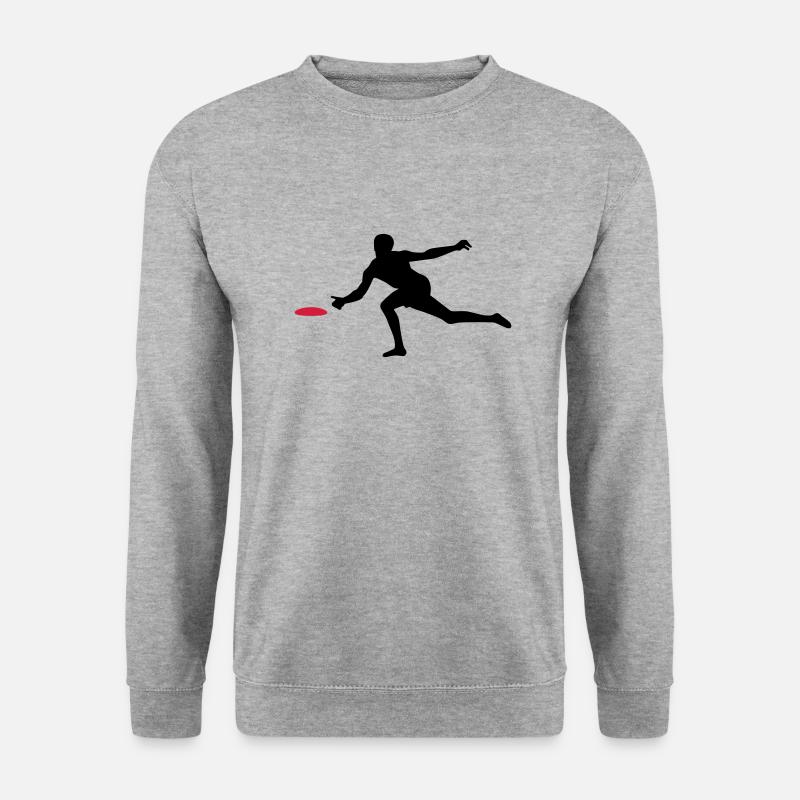 Discgolf - Unisex Pullover - Weißgrau meliert